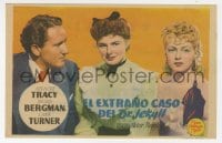 8c116 DR. JEKYLL & MR. HYDE Spanish herald 1948 Spencer Tracy, Ingrid Bergman & Lana Turner!