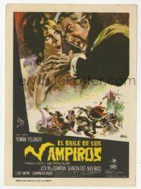 8c125 FEARLESS VAMPIRE KILLERS Spanish herald 1968 Roman Polanski, great Carlos Escobar. comedy horror art!