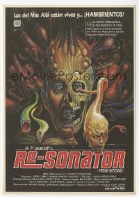 8c134 FROM BEYOND Spanish herald 1986 H.P. Lovecraft, wild different horror art by Mac Gomez!