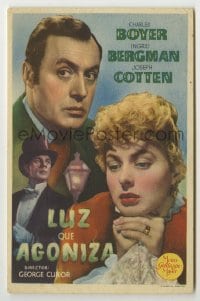 8c137 GASLIGHT Spanish herald 1947 Ingrid Bergman, Joseph Cotten, Charles Boyer, different!