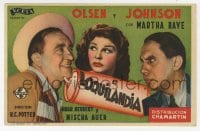 8c150 HELLZAPOPPIN' Spanish herald 1946 Ole Olsen & Chic Johnson, Martha Raye + dynamite art!