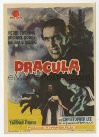 8c157 HORROR OF DRACULA Spanish herald 1959 Hammer, different images of vampire Christopher Lee!
