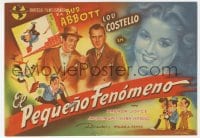 8c186 LITTLE GIANT Spanish herald 1946 different Borby art of Bud Abbott & Lou Costello!