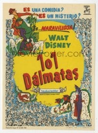 8c216 ONE HUNDRED & ONE DALMATIANS Spanish herald 1961 classic Disney canine family cartoon!