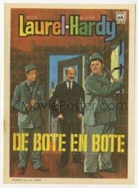 8c224 PARDON US Spanish herald 1967 convicts Stan Laurel & Oliver Hardy classic, different art!