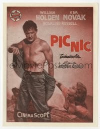 8c234 PICNIC pre-Awards Spanish herald 1956 barechested William Holden & sexy Kim Novak!