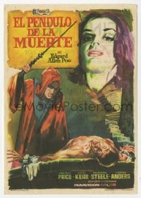 8c236 PIT & THE PENDULUM Spanish herald 1961 Edgar Allan Poe's greatest terror tale, different art!