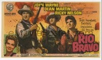 8c246 RIO BRAVO Spanish herald 1959 John Wayne, Ricky Nelson, Dean Martin, Angie Dickinson, Hawks