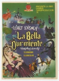 8c269 SLEEPING BEAUTY Spanish herald 1959 Walt Disney cartoon fairy tale fantasy classic!