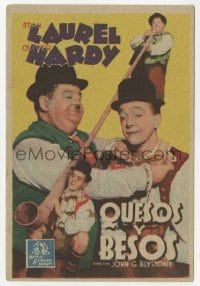 8c286 SWISS MISS Spanish herald 1939 different art of Stan Laurel & Oliver Hardy, Hal Roach!