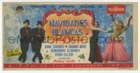 8c311 WHITE CHRISTMAS Spanish herald 1955 Bing Crosby, Danny Kaye, Clooney, Vera-Ellen, Fortuny art