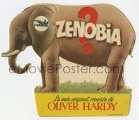 8c320 ZENOBIA die-cut Spanish herald 1945 great elephant art with moving head & Hardy head too!