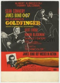 8c323 GOLDFINGER Swiss 1964 three great images of Sean Connery as James Bond 007, different!