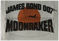 8c324 MOONRAKER Swiss 1979 Roger Moore as James Bond 007, different art of space shuttle!
