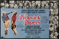 8c005 PICKWICK PAPERS English trade ad 1952 from Charles Dickens's novel, cast portraits!