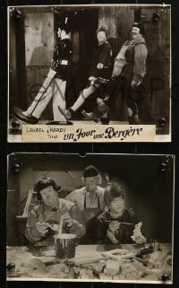 8c019 BABES IN TOYLAND 4 French from 7.25x9.5 to 8x9.5 stills R1950s Stan Laurel & Oliver Hardy!