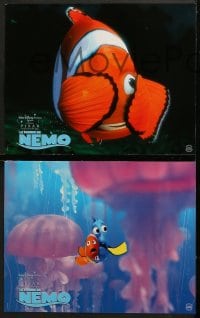 8c040 FINDING NEMO 11 French LCs 2003 best Disney & Pixar animated fish movie, cool underwater images!