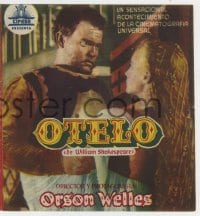 8c219 OTHELLO Spanish herald 1952 different images of Orson Welles & Fay Compton, Shakespeare!