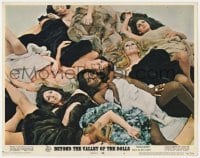 8d254 BEYOND THE VALLEY OF THE DOLLS LC #4 1970 sexy naked girls draped in fur coats on bed!