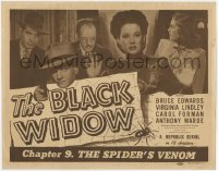 8d016 BLACK WIDOW chapter 9 TC 1947 cast montage, Republic sci-fi serial, The Spider's Venom!