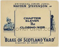 8d017 BLAKE OF SCOTLAND YARD chapter 11 TC 1927 Sherlock Holmes-like sci-fi serial, The Closing Web!