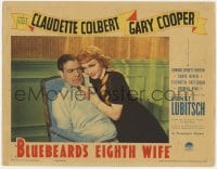 8d270 BLUEBEARD'S EIGHTH WIFE LC 1938 c/u of sexy Claudette Colbert & millionaire Gary Cooper!