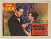 8d278 BOWERY AT MIDNIGHT LC R1949 close up of creepy Bela Lugosi grabbing woman's pearl necklace!