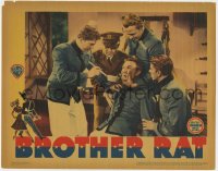 8d293 BROTHER RAT LC 1938 Ronald Reagan, Wayne Morris & cadets force Eddie Albert to eat!