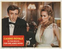 8d314 CASINO ROYALE LC #7 1967 c/u of Peter Sellers as fake James Bond with sexy Ursula Andress!