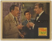 8d318 CASTLE IN THE DESERT LC 1942 Victor Sen Yung watches Sidney Toler as Charlie Chan & Dumbrille