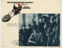 8d300 C.C. & COMPANY LC #2 1970 great posed portrait of Joe Namath & biker gang!