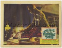 8d361 CURSE OF THE MUMMY'S TOMB LC 1964 great close up of the bandaged monster choking guy!