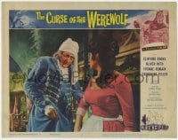 8d363 CURSE OF THE WEREWOLF LC #5 1961 Hammer, creepy Anthony Dawson grabs sexy Yvonne Romain's arm!