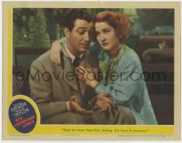 8d529 HER CARDBOARD LOVER LC 1942 Robert Taylor asks Norma Shearer to use force to keep him away!