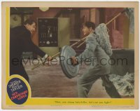 8d527 HER CARDBOARD LOVER LC 1942 George Sanders & Robert Taylor duelling with mops & trash lids!