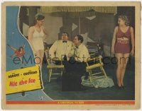 8d538 HIT THE ICE LC 1943 Bud Abbott & Lou Costello with two sexy girls wearing swimsuits!