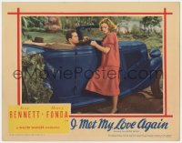 8d562 I MET MY LOVE AGAIN LC 1938 Louise Platt looks away from Henry Fonda sitting in car!