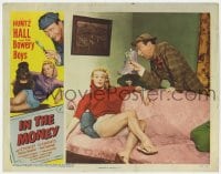 8d573 IN THE MONEY LC 1958 Huntz Hall with magnifying glass by sexy blonde Patricia Donahue!