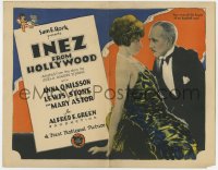 8d082 INEZ FROM HOLLYWOOD TC 1924 c/u of sexy Anna Q. Nilsson seducing Lewis Stone, ultra rare!