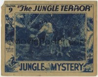 8d599 JUNGLE MYSTERY chapter 9 LC 1932 Tom Tyler & Noah Beery Jr. catch bad guys, The Jungle Terror!