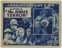 8d087 JUNGLE MYSTERY chapter 9 TC 1932 Tom Tyler, Cecilia Parker, Jungle Terror, adventure serial!