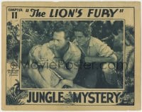 8d597 JUNGLE MYSTERY chapter 11 LC 1932 Tom Tyler, Noah Beery Jr., Cecilia Parker, The Lion's Fury!