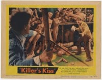 8d605 KILLER'S KISS LC #3 1955 early Stanley Kubrick noir, men fighting in mannequin factory!