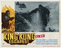 8d609 KING KONG ESCAPES LC #1 1968 special effects scene w/helicopter dropping bombs on giant ape!
