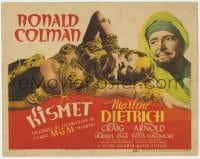 8d090 KISMET TC 1944 close up of sexy Marlene Dietrich as a harem girl with Ronald Colman!