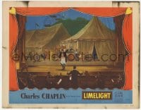8d633 LIMELIGHT LC #5 1952 great far shot of Charlie Chaplin standing on stage!