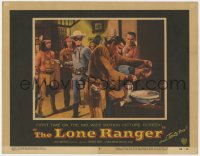8d644 LONE RANGER LC #6 1956 masked Clayton Moore w/gun watches Tonto wash man's face!
