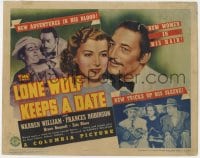 8d098 LONE WOLF KEEPS A DATE TC 1940 detective Warren William has new women & tricks up his sleeve!