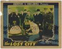 8d648 LOST CITY LC 1935 men surround Chester Morris at cool control panel, rare full-color!