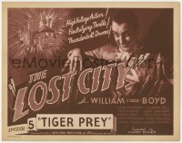 8d100 LOST CITY chapter 5 TC 1935 William Stage Boyd, high-voltage jungle sci-fi serial, Tiger Prey!